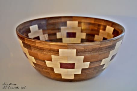 Hand turned wooden bowls